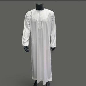 White Cotton Style Omani -- Men's Thobes/Jubbah