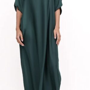 Basic Bottle Green Slip Dress