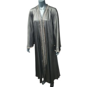 Luna Noir Satin Abaya