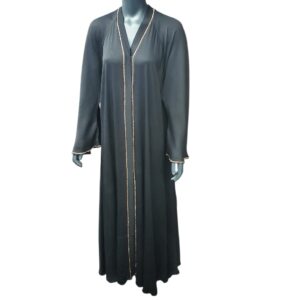 Midnight Grace -- Luxe Black Abaya