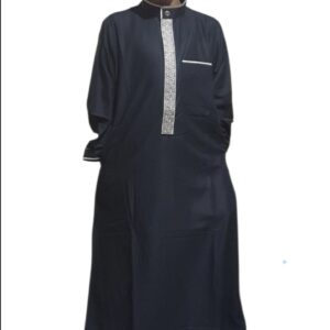 Black Cotton Embroydery Boyes Thobe