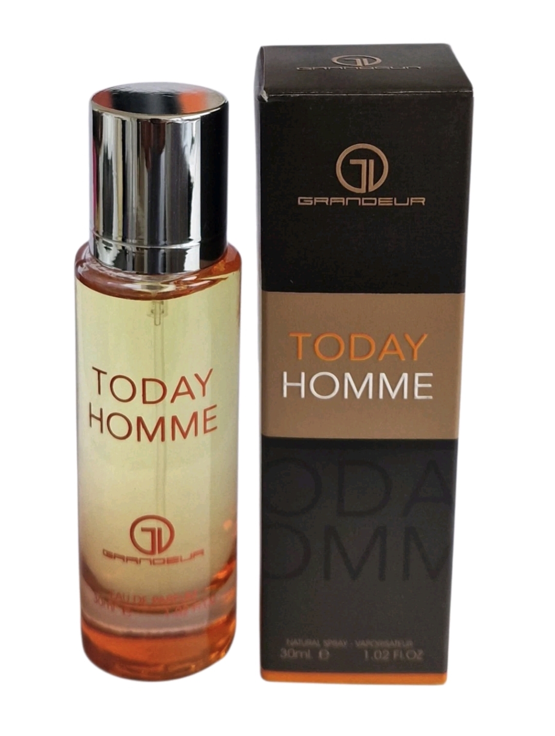 Today Homme 30ml Eau De Parfum by Grandeur Natural Spray Travel Size Perfume