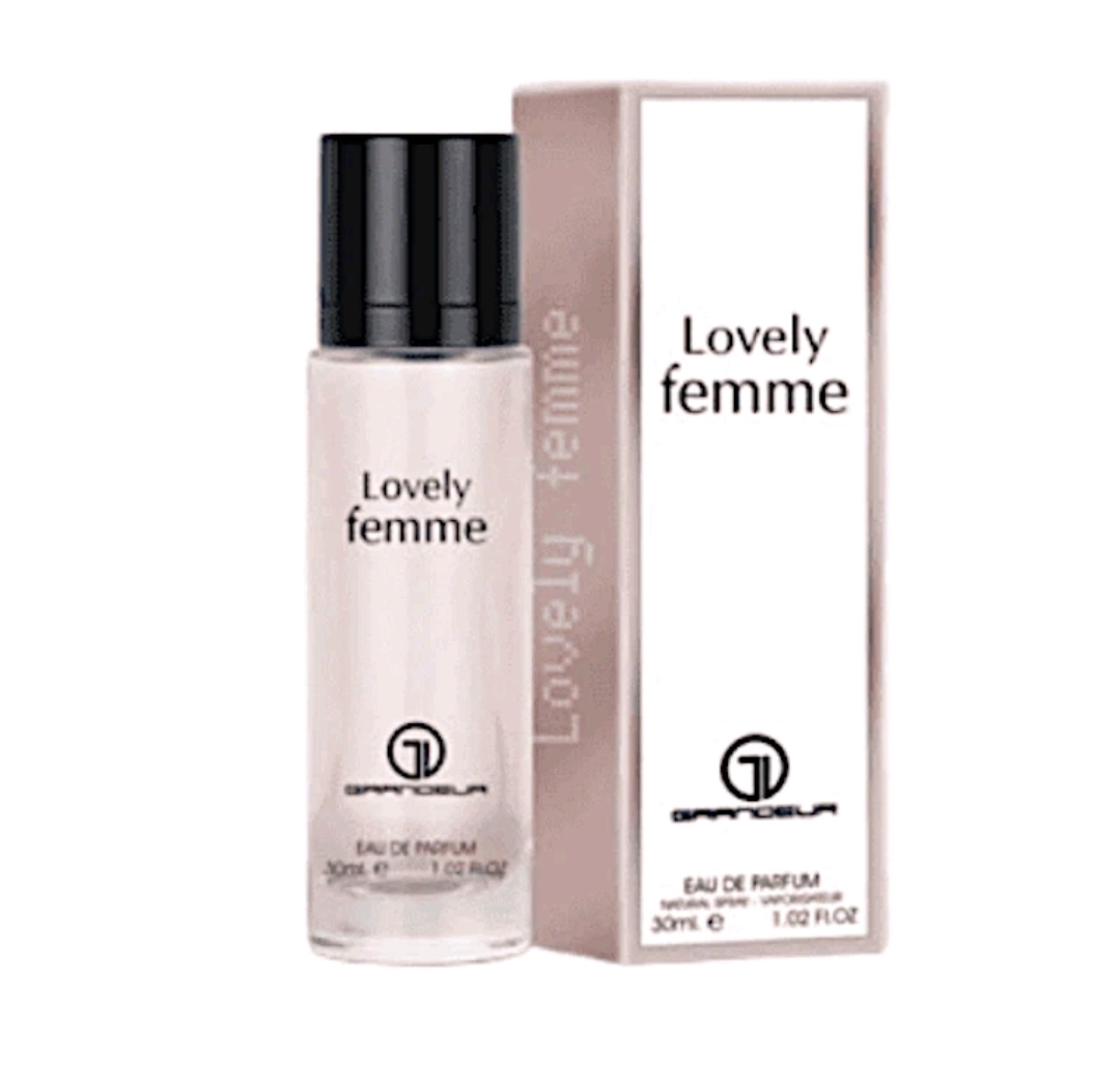 Lovely Femme 30ml Eau De Parfum by Grandeur Natural Spray Travel Size Perfume