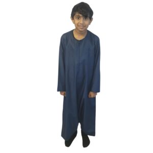 Teal Omani Style Boys Thobe/Jubbah