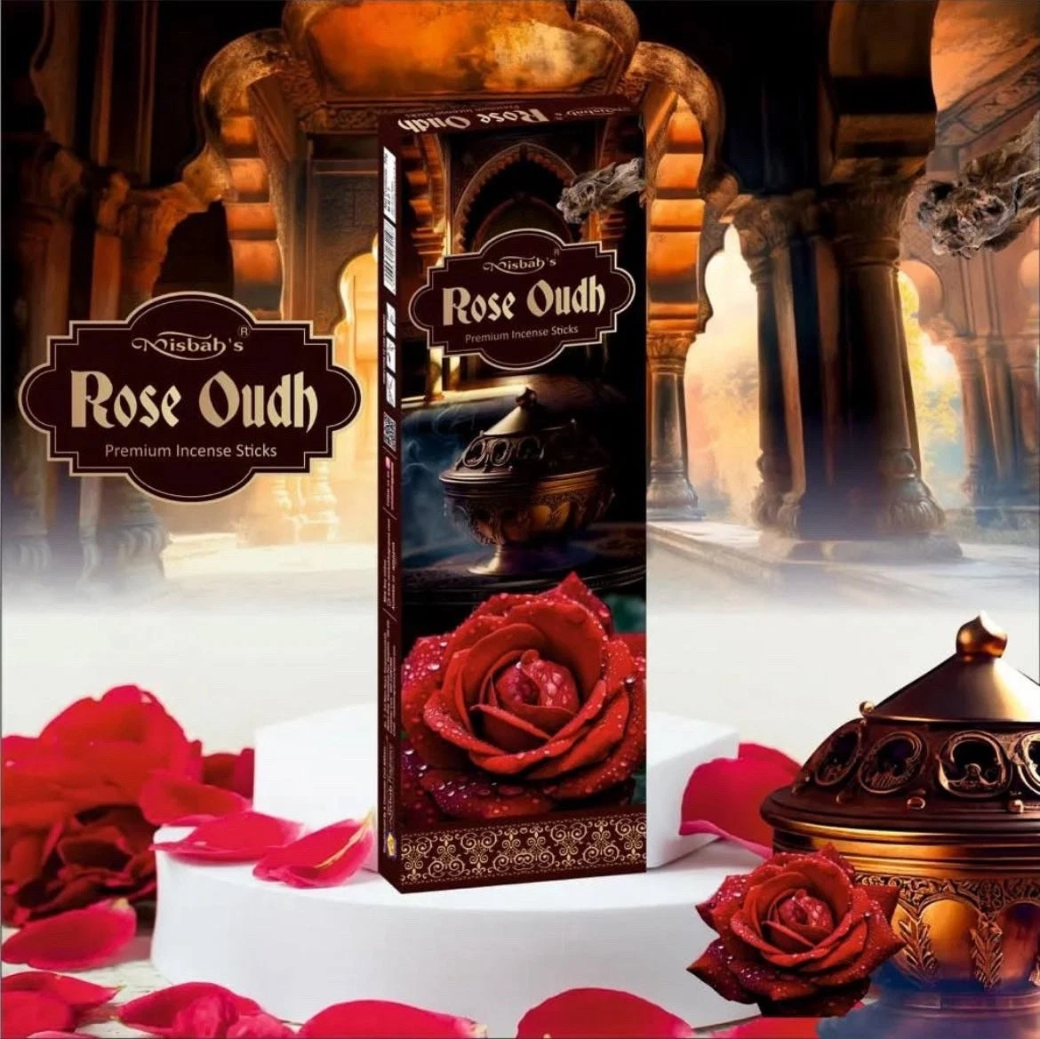 Rose Oud by Misbah’s Incense | Agarbatti 50g