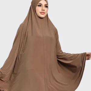 Mocha Plain Jersey Burkah