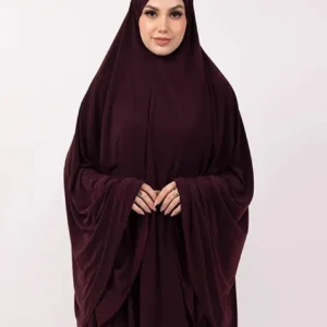 Plum Plain Jersey Burkah